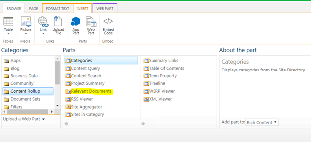 Overview Of Relevant Document WebPart In SharePoint